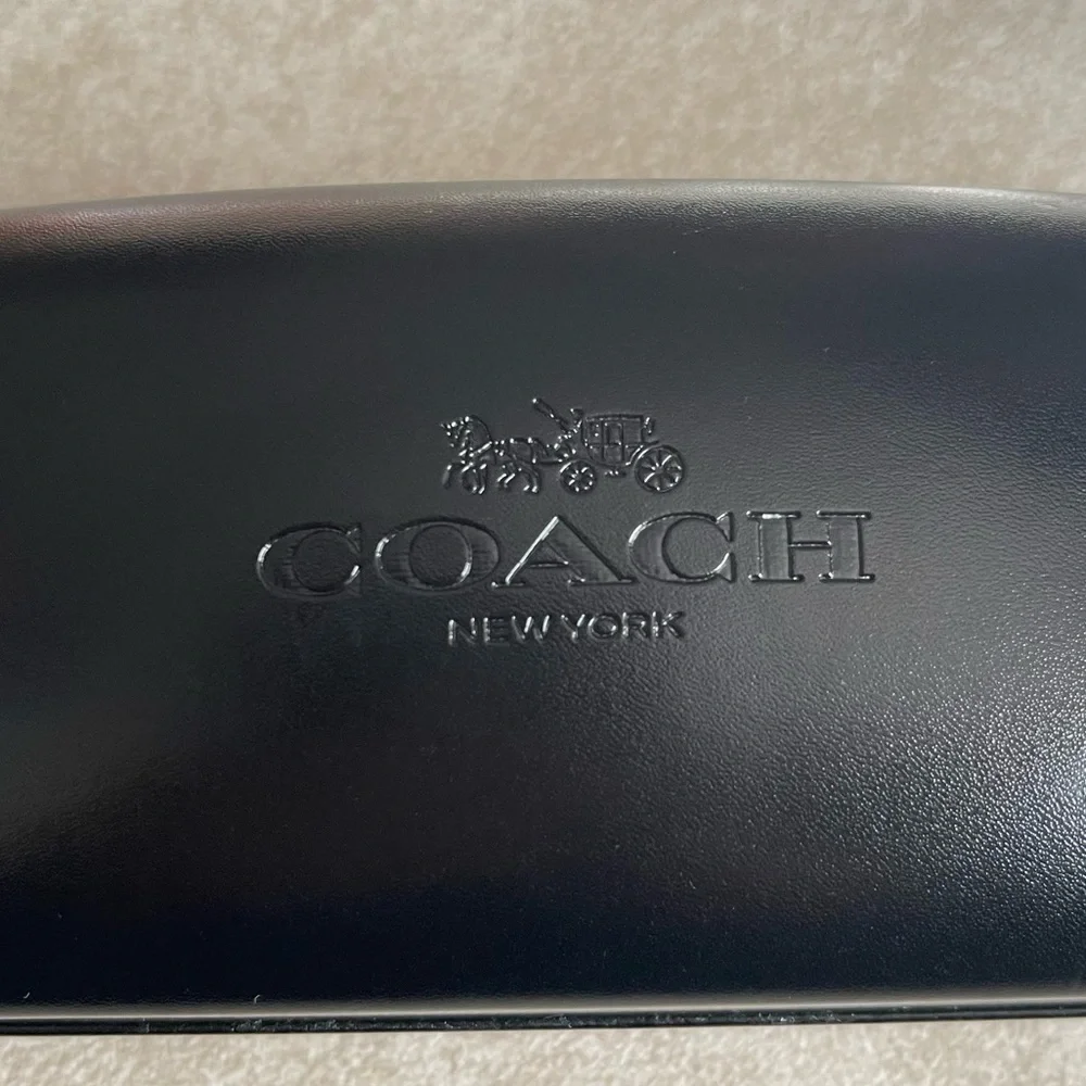COACH New York Black Hard Clamshell Eyeglass Case
